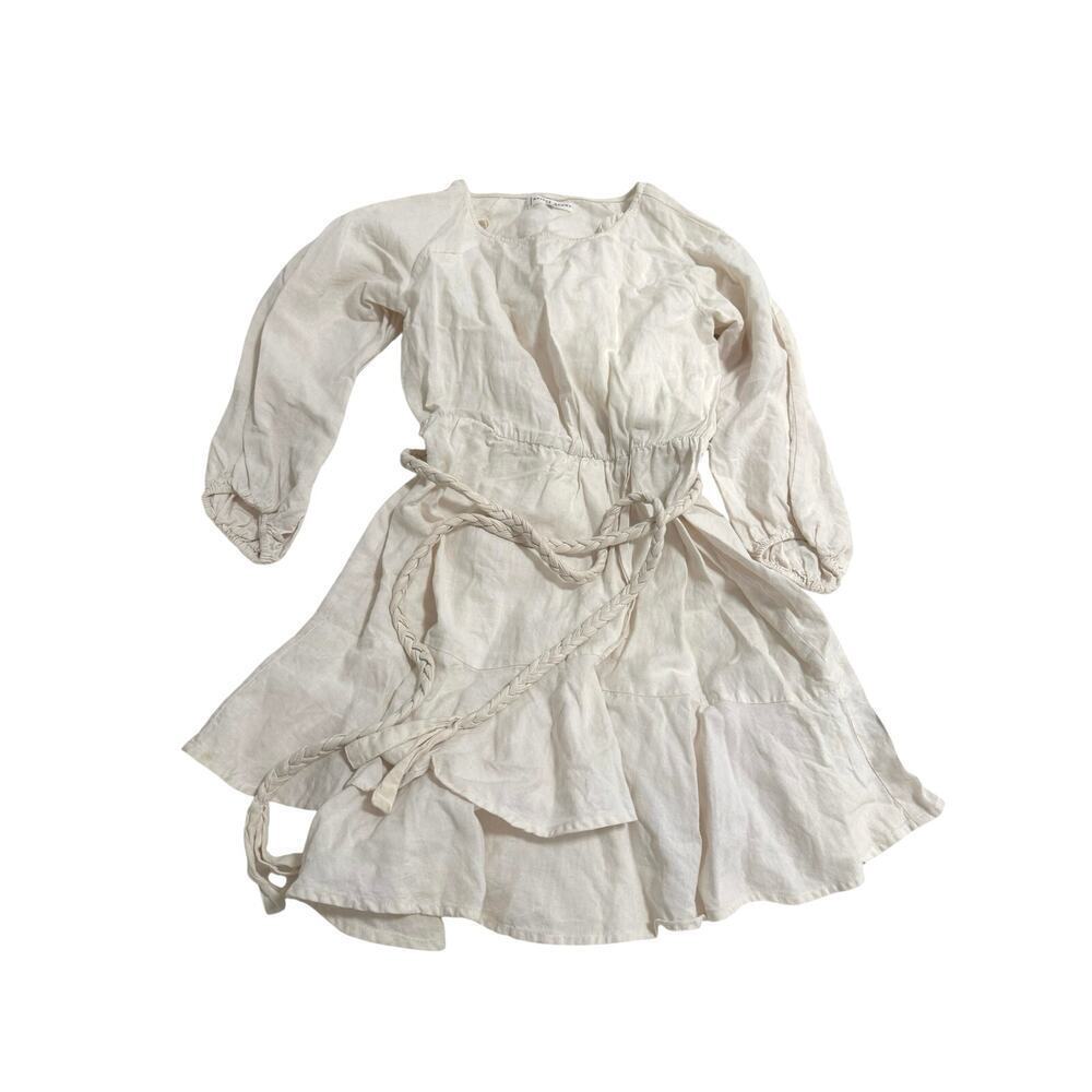 Apiece apart Linen asymmetrical Dress with rope belt 4